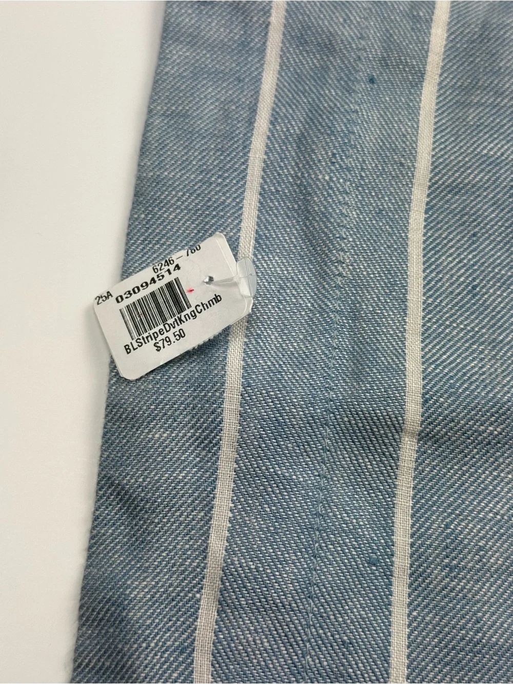 Pottery Barn Belgian Flax Linen Striped King Sham